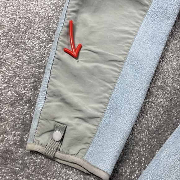 North Face Denali Jacket Womens Small Fleece Polartec Full Zip Color Block Blue - Picture 7 of 16